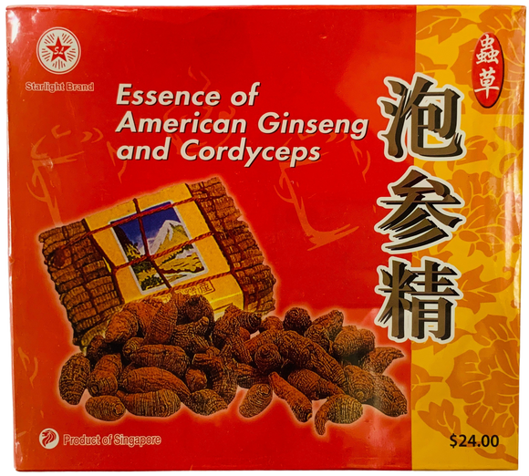 Essence American Ginseng And Cordyceps 虫草泡参精 Chong Cao Pao Shen Jing 70ml X 6 bottles