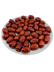 XinJiang Red Dates with seed 特级新疆红枣 Te Ji Xin Jiang Hong Zao 500g - Yong Xing Tonic